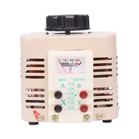 Stabilisateur de tension à contact Variac Autotransformateur monophasé AC en cuivre série TDGC2 500VA, haute efficacité 96%
