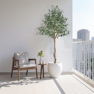 6FT Nhân Tạo Cây Ô Liu Giả Lụa Nhà Máy Cho Nhà Văn Phòng Trang Trí Nội Thất Trong Nhà Giả Chậu Cây Với Gỗ Tự Nhiên Thân Cây Sống Động Như Thật Trái Cây - Product Image 1