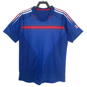 Uniformes de Fútbol de Verano, Camiseta Retro de Francia 2004 con Mangas Cortas Estampadas, Uniforme de Competición de Clubes Europeos - Product Image 1