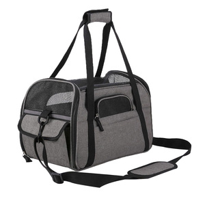 Transportín para Mascotas Aprobado por <span class=keywords><strong>IATA</strong></span>, 10 kg, con Laterales Blandos, para Viajes en Avión, para Perros y Gatos, con Tela Oxford 600D, para Asientos de Coche, Venta al Por Mayor - Product Image 4