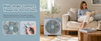 Petit ventilateur de boîte de 12 pouces, haute capacité de charge, emballage CKD, grille rotative à 360 degrés, ventilateur électrique pour le marché africain