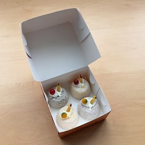 Custom Printed Paper Cake <b>Boxes</b> Cupcake Bakery Packaging Foldable Kraft Cardboard Dessert Gift <b>Boxes</b> With Brand Logo - Product Image 2
