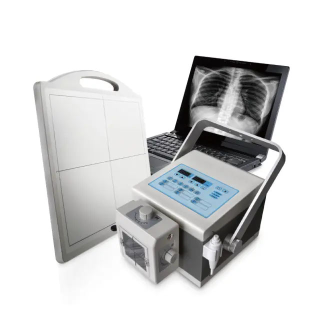 High Quality Portable High Frequency X Ray Radiography Machine with DR Flat Panel Detector