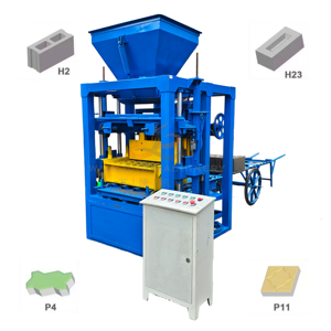 4-26 Fast Production Hopper Type Brick Forming Machine, <strong>Cement</strong> Hollow Paver Block Equipment for Road Edging - Product Image 1