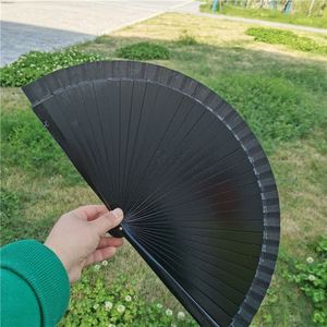 Hot Selling 23cm Hand Held Fan Spanish Wooden Hand Fan Customized Solid Color Portable Hand Fans - Product Image 2