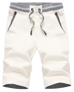Pantalones Cortos Deportivos <span class=keywords><strong>para</strong></span> <span class=keywords><strong>Hombre</strong></span>, Sólidos, Transpirables, de Tela de Lona Ecológica, Cintura Media, Cierre con Cordón, Secado Rápido, Diseño con Múltiples Bolsillos - Product Image 1