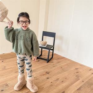 Nuovi Pantaloni per Bambine Autunno-Inverno 2025, <span class=keywords><strong>Leggings</strong></span> Morbidi e <span class=keywords><strong>Caldi</strong></span> Foderati in Pile, Pantaloni Imbottiti per Bambini - Product Image 4