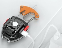 Mini lampe torche LED multifonctionnelle portable avec aimant, ouvre-bouteille, sifflet SOS pour le camping