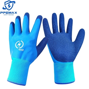 Electric Insulated Rubber <strong>Gloves</strong> Maintenance Anti Slip High Voltage Machinery 400V <strong>Gloves</strong> - Product Image 2