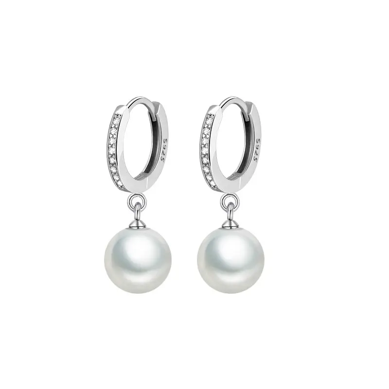 2022 Pearl Earrings Real Natural Freshwater Pearls 925 Sterling Silver Earrings Pearl Jewelry Women Wedding Gifts