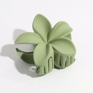 2024 حار بيع انثى مطفي الشعر ذو الاصبع حلوة بلاستيك شعر الزهرة مخلب للنساء الفتيات مشابك المخلب - Product Image 4