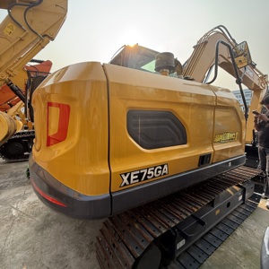 รถขุดไฮดรอลิกแบบตีนตะขาบ XCMG XE75GAPRO ใหม่ น้ำหนัก 7.7 ตัน เครื่องยนต์ Kubota รถขุดขนาดเล็ก สำหรับงานก่อสร้างถนนเทศบาล งานฟาร์ม และงานดิน - Product Image 3