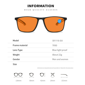 <span class=keywords><strong>2025</strong></span> Chất lượng cao kinh điển Kính mắt thời trang unisex TR90 chống ánh sáng màu xanh chặn quang khung thể thao Kính đọc sách - Product Image 3