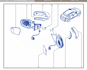 963014539r 963011511r tự động đảo ngược gương xe xuất hiện hệ thống cho Renault kadjar - Product Image 5