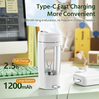 Bouteille shaker électrique à affichage numérique 23652D, rechargeable par USB, avec affichage de la température et de la puissance, pour la salle de sport