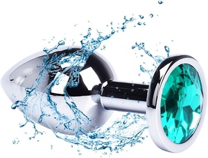 <span class=keywords><strong>Plug</strong></span> Anale Rotondo da 15 mm in Acciaio Inossidabile con Cristallo, Opzione a 3 Misure per Adulti Uomini e Donne, Sex Toy per Coppie - Product Image 5