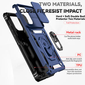 Armor Camshield PC y TPU Sliding Widow Phone <span class=keywords><strong>Case</strong></span> para Motorola Edge 5G 2024 G Power & Play Stylus Compatible - Product Image 5