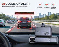 Kamera Dasbor AI Manajemen Armada T18P Dilengkapi 4G GPS ADAS DMS Pemantauan Real-Time Peringatan Tabrakan dan Kecepatan
