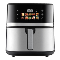 AOJA 2025 Four à air fryer numérique coloré le plus populaire, grande capacité de 8 L, avec grand panier, appareils de cuisine intelligents