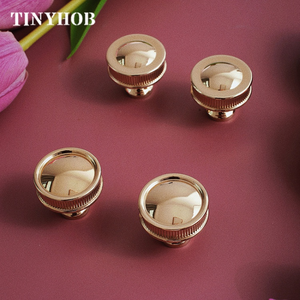 Glossy <strong>Gold</strong> Solid Brass with Plate Drawer Knob Furniture <strong>Handle</strong> Cupboard Drawer Pull Kitchen Cabinet Door <strong>Wardrobe</strong> <strong>Handle</strong> C-5675 - Product Image 3