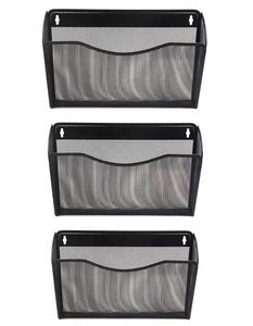 Hot Sale Office Supplies School Home Household Wire Metal Mesh Wall Mounted Hanging Paper Organizer Shelves - Product Image 4