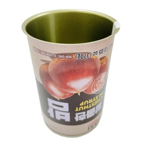 Sealed storage metal packaging cans private label small food jars containers with lid