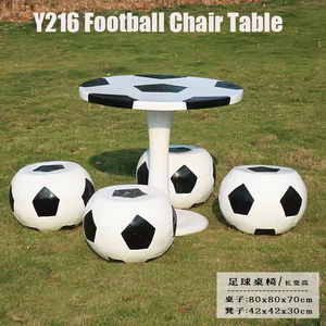 Juego de sillas y mesas de setas, helado, <span class=keywords><strong>fútbol</strong></span>, piña, arte decorativo, dibujos animados, calabaza, huevo, parque, jardín, sillas públicas, muebles - Product Image 4