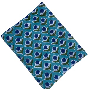 Tela de Lona de Algodón Estampada a Mano con Diseño Floral de Jaipur, India, Peso Medio 280 GSM, Transpirable, Ecológica, Tejido Crudo, OEM - Product Image 2