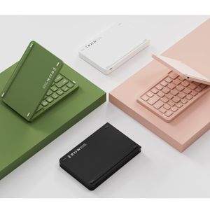 Clavier sans fil miniature 2,4 GHz pliable, interface USB Type-C, rechargeable, ultra-plat, pavé <span class=keywords><strong>tactile</strong></span>, pour ordinateur portable et mobile - Product Image 3