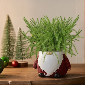 Planta Artificial de Agujas de Pino Norfolk de 10cm-30cm, Decoración Navideña para el Hogar, Adorno de Plástico Verde - Product Image 1