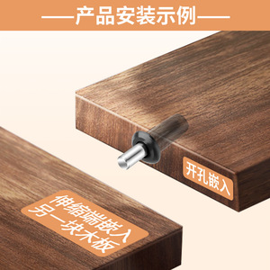 Conector de Puerta de Armario Jiadi City Spring Pivot de Acero Laminado en Frío Negro para Soporte de Estante de Armario, Diseño Moderno y Sencillo - Product Image 3