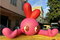 Ballon gonflable géant personnalisé BOYI en forme de lapin de dessin animé, en PVC imperméable, pour la promotion des centres commerciaux et la décoration des fêtes
