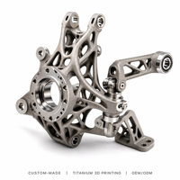 Service d'impression 3D sur mesure en métal SLM – Support de rotule de direction en titane Ti6Al4V optimisé en termes de topologie – Direct usine OEM