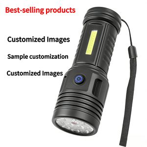 Linterna LED COB de 12 LED para Exteriores, Batería Integrada, Alta Luminosidad, Clip Magnético, Luz Lateral COB, Resistente al Agua, ABS, para Trabajo, Reparaciones, Garaje - Product Image 1