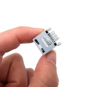 RJ12メスコネクタ8P8C右ポートPCBジャック