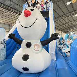 <span class=keywords><strong>Castillo</strong></span> Inflable de Juegos con Tobogán, Diseño de <span class=keywords><strong>Frozen</strong></span>, para Uso Comercial - Product Image 4