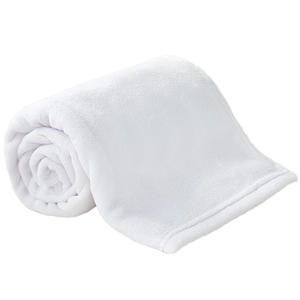 30x40 White Woven 100% Polyester Modern <b>Throw</b> <b>Blanket</b> Portable Four Seasons Use Customizable Sublimation Design Super Soft Baby - Product Image 1