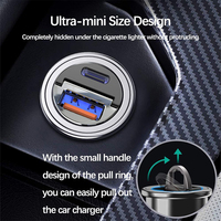 100W Mini Usb Car Charger Tipe C QC 3.0 Produk Dropshipping 2026 Adaptor Pengisian Daya Super Cepat untuk Samsung iPhone iPad Xiaomi