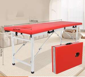 Nouveau lit de massage pliant professionnel en aluminium avec mousse à mémoire de forme et base en acier inoxydable pour la réhabilitation du salon de spa - Product Image 5