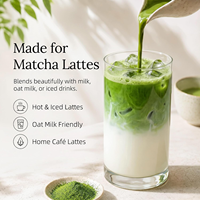 Poudre de thé vert Matcha 100% naturelle de qualité cérémonielle sans additifs, amincissante et antioxydante, 1000 Mesh