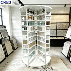 Expositor de Mosaico Moderno, Giratorio 360°, Metálico, para Muestras de Azulejos, Ahorra Espacio, Independiente, Ecológico, Estantería para Comercio Minorista - Product Image 1