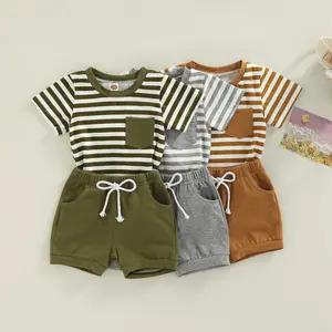 Zomer Baby Peuter Jongens Meisjes Kleding Katoenen Mama S Boy T-Shirt Shorts Zak Baby Kleding