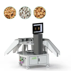 Glass Turntable Grading Machine For Walnuts Hazelnuts And Cashew
