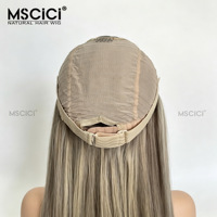 Perruque Lace Front en Cheveux Humains Vietnamiens Remy Lisses, HD Transparente, Sans Colle, Pré-épilée, Couleur Personnalisable, Longue Longueur