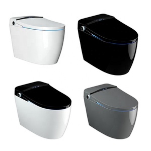 110V/220V Modern Electric Intelligent Smart Wc <strong>Toilet</strong> Bowl Automatic <strong>Black</strong> Smart <strong>Toilet</strong> with Bidet Seat Heating - Product Image 4