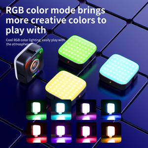 Mini Lámpara <span class=keywords><strong>de</strong></span> Video RGB Magnética Universal M22 para Teléfono Inteligente, Tableta, Portátil, Luz <span class=keywords><strong>de</strong></span> Relleno Portátil para Reuniones Zoom y Clases en Línea - Product Image 4