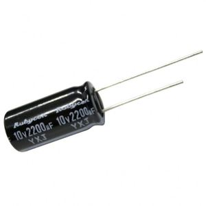 Componentes electrónicos, condensador electrolítico importado de 10v 2200uf, 10*20 - Product Image 1