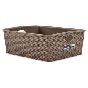 Cestino plastica High (36x29x13cm) ELEGANCE <b>Tortora</b> 30991 - Product Image 2