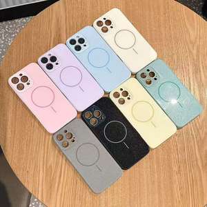 เคสมือถือแบบแข็งติดกากเพชรสำหรับ <span class=keywords><strong>iPhone</strong></span> 16 15 14 Pro Max PLUS <span class=keywords><strong>11</strong></span> 12 13 Pro ฝาครอบนิรภัยป้องกันกล้องแม่เหล็กกันกระแทก - Product Image 2