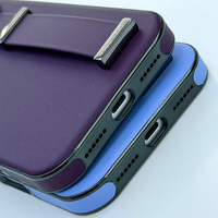 Étui de téléphone en cuir avec support magnétique, compatible avec la charge sans fil, coque antichoc pour iPhone 15-17, fabricant OEM ODM Chine